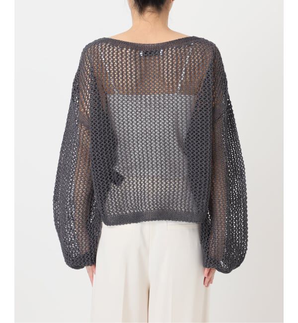 NOBLE「《予約》メッシュショートプルオーバー」|ニット・セーター|
