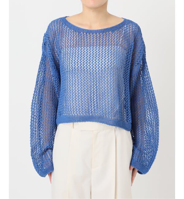 NOBLE「《予約》メッシュショートプルオーバー」|ニット・セーター|