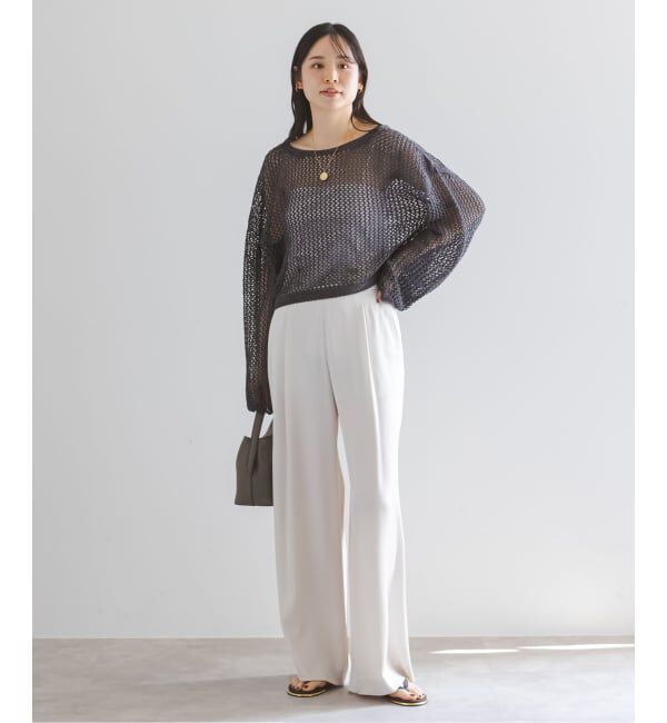 NOBLE「《予約》メッシュショートプルオーバー」|ニット・セーター|