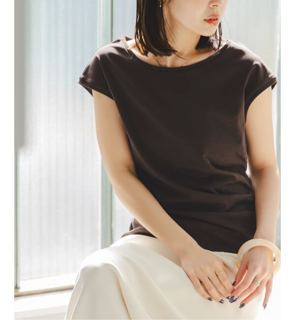 NOBLE「《予約・接触冷感》ウエストギャザーコンパクトT」|Tシャツ・カットソー|