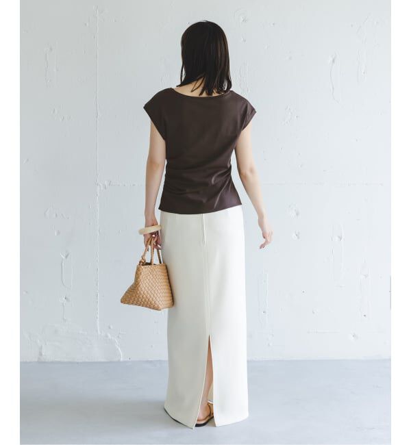 NOBLE「《予約・接触冷感》ウエストギャザーコンパクトT」|Tシャツ・カットソー|