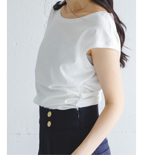 NOBLE「《予約・接触冷感》ウエストギャザーコンパクトT」|Tシャツ・カットソー|