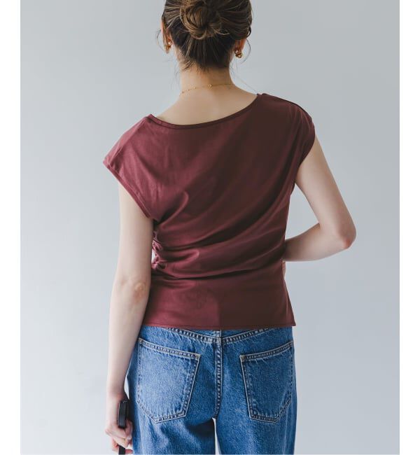 NOBLE「《予約・接触冷感》ウエストギャザーコンパクトT」|Tシャツ・カットソー|