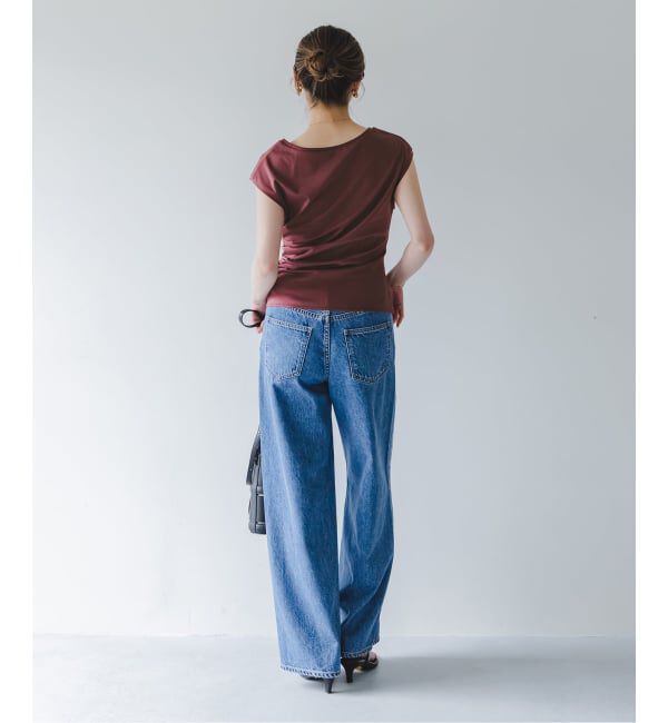 NOBLE「《予約・接触冷感》ウエストギャザーコンパクトT」|Tシャツ・カットソー|