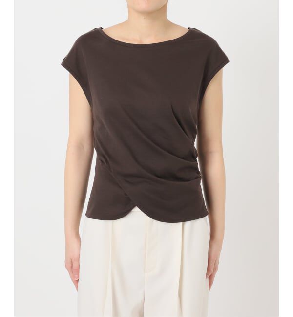 NOBLE「《予約・接触冷感》ウエストギャザーコンパクトT」|Tシャツ・カットソー|