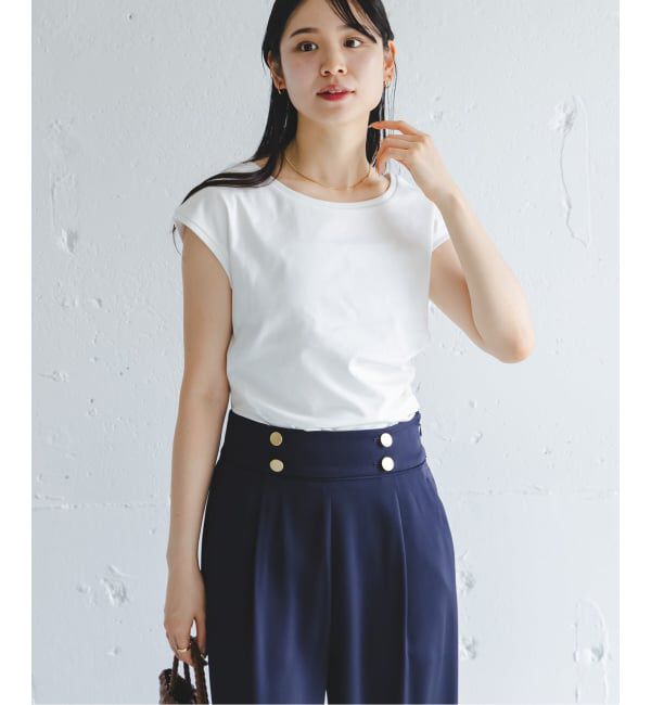 NOBLE「《予約・接触冷感》ウエストギャザーコンパクトT」|Tシャツ・カットソー|