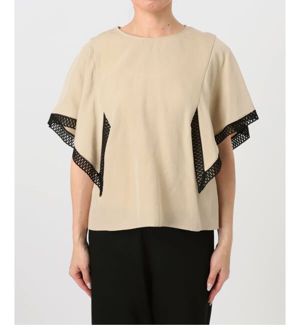 NOBLE「《予約》オーヴレースラッフルフリルブラウス」|シャツ・ブラウス|