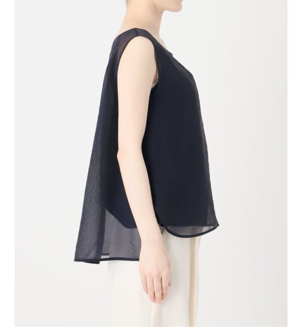 NOBLE「《予約・セットアップ対応》シアーレイヤードサテンキャミ」|シャツ・ブラウス|