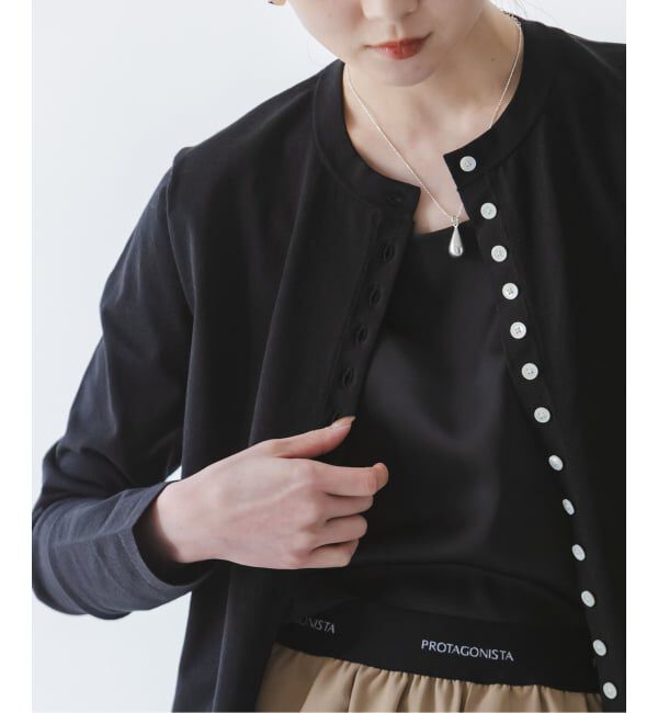 NOBLE「《予約》18G CO/PL クルーカーディガン」|カーディガン|