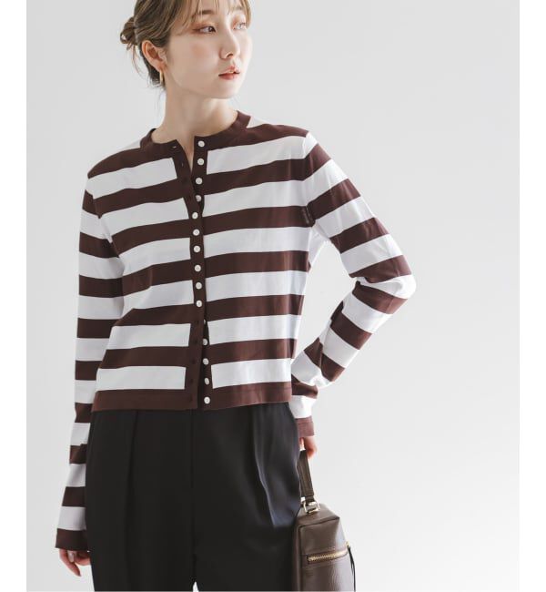 NOBLE「《予約》18G CO/PL クルーカーディガン」|カーディガン|