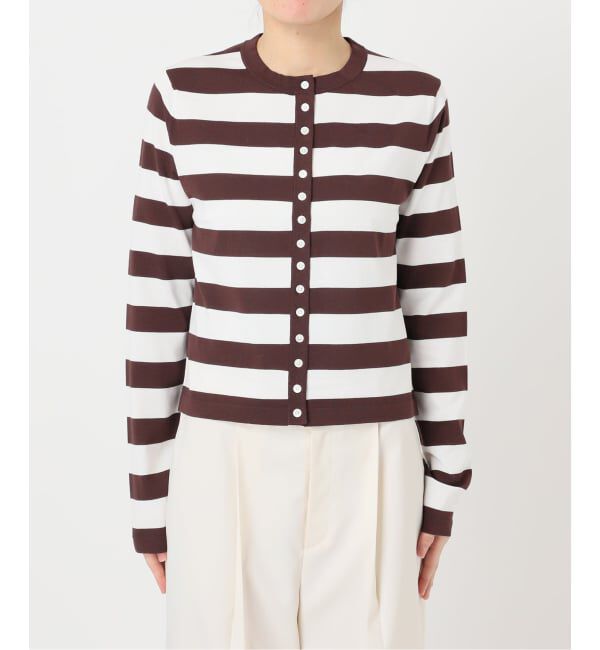 NOBLE「《予約》18G CO/PL クルーカーディガン」|カーディガン|