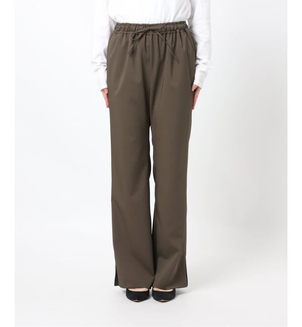 Spick and Span「《追加予約》スリットイージーパンツ」|スラックス|