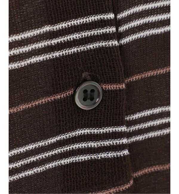 FRAMeWORK「≪予約≫シアーボーダーポロシャツニット」|ニット・セーター|