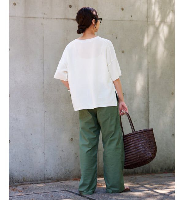 FRAMeWORK「≪追加予約≫裏天竺 キーネックプルオーバー」|ニット・セーター|