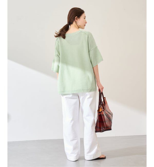 FRAMeWORK「≪追加予約≫裏天竺 キーネックプルオーバー」|ニット・セーター|