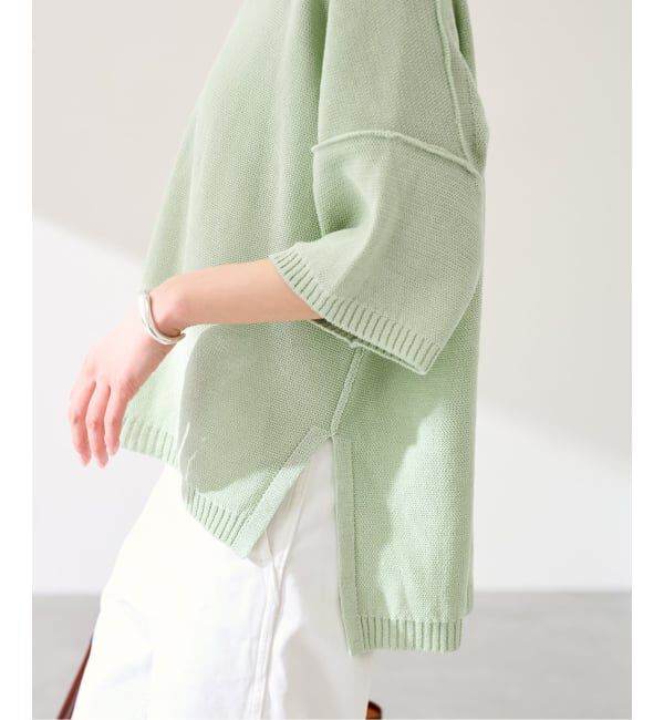 FRAMeWORK「≪追加予約≫裏天竺 キーネックプルオーバー」|ニット・セーター|