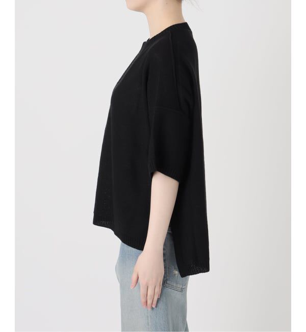 FRAMeWORK「≪追加予約≫裏天竺 キーネックプルオーバー」|ニット・セーター|