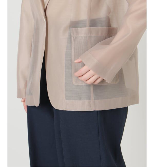  「《予約》【洗える】ウォッシャブルシングルシアージャケット」|テーラードジャケット|