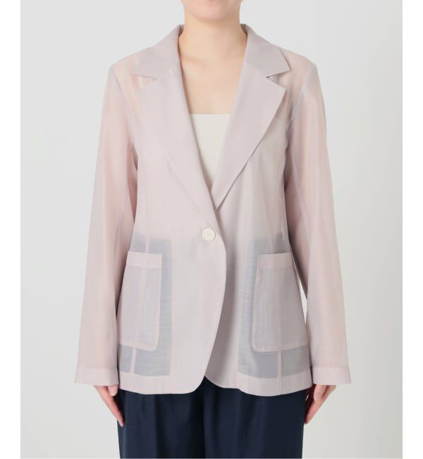  「《予約》【洗える】ウォッシャブルシングルシアージャケット」|テーラードジャケット|