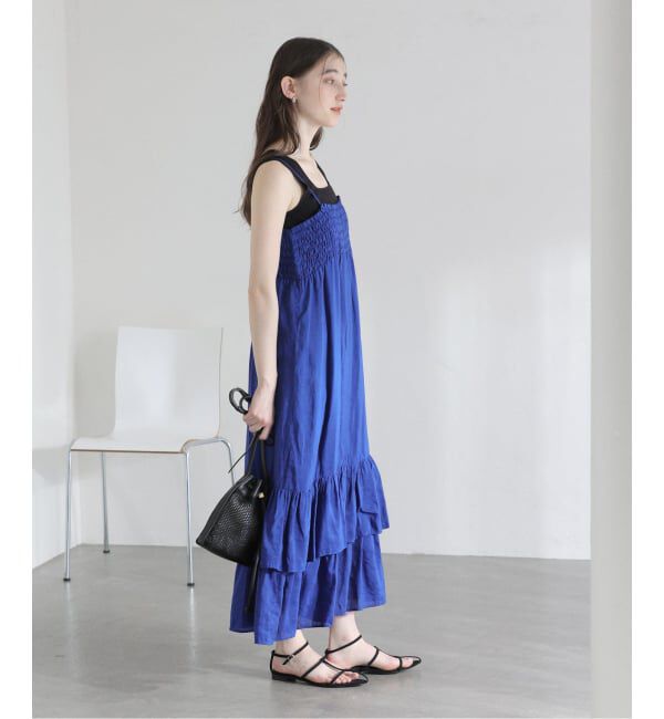  「《予約》【洗える】キャミティアードワンピース」|ワンピース|