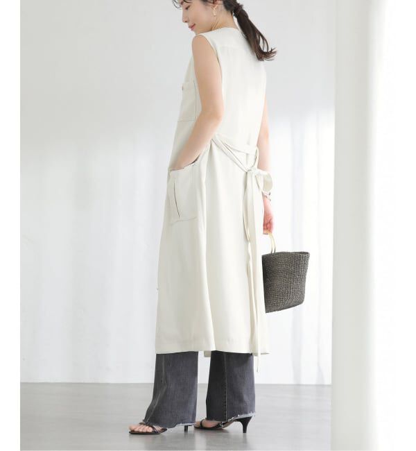  「《予約》【洗える】ジレ2WAYワンピース」|ワンピース|