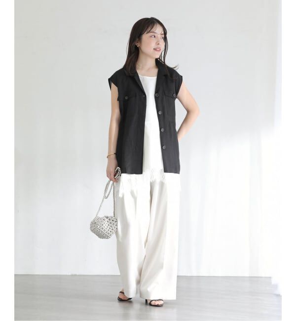  「《予約》【洗える】ワークリネンライトジレ」|その他|