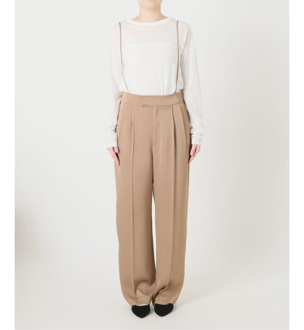  「《予約》【洗える】2WAYリラクシーサスパンツ」|スラックス|