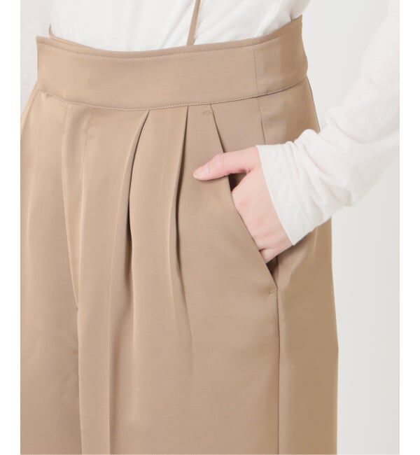  「《予約》【洗える】2WAYリラクシーサスパンツ」|スラックス|