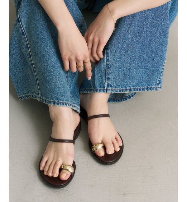  「《追加予約》メタルサムリングサンダル」|サンダル|