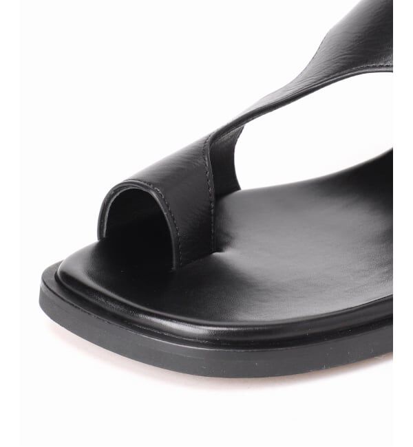 GRISE「《予約》GRISEレザーアシンメトリートングサンダル」|サンダル|