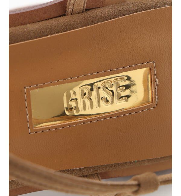 GRISE「《追加予約》GRISEメタルリングクロストングサンダル」|サンダル|