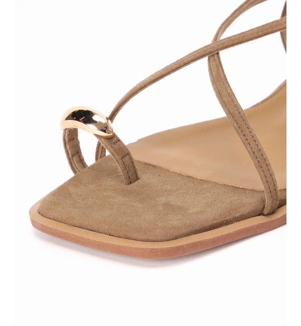 GRISE「《追加予約》GRISEメタルリングクロストングサンダル」|サンダル|