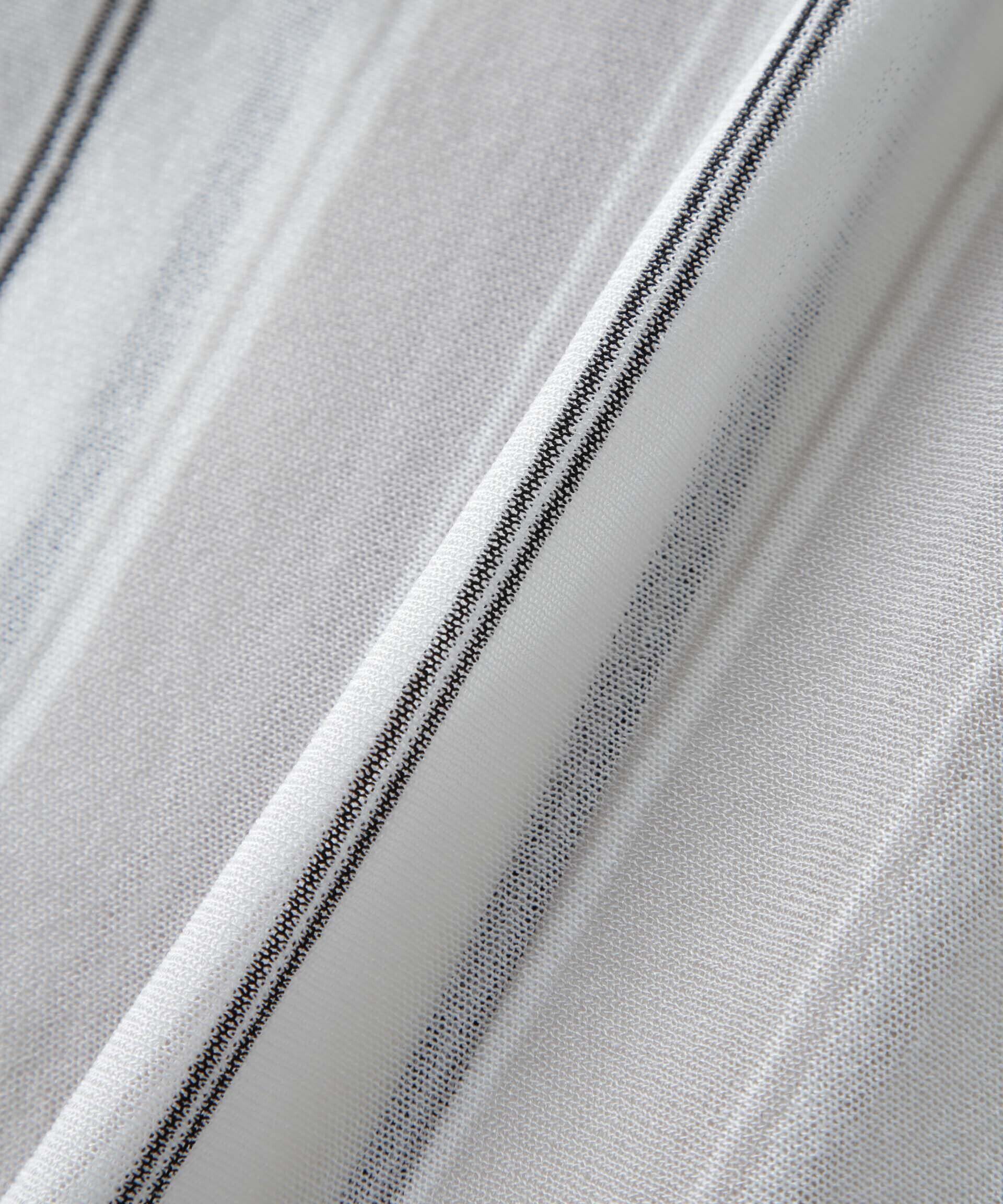 nano･universe「シアーストライプカーディガン」|ニット・セーター|