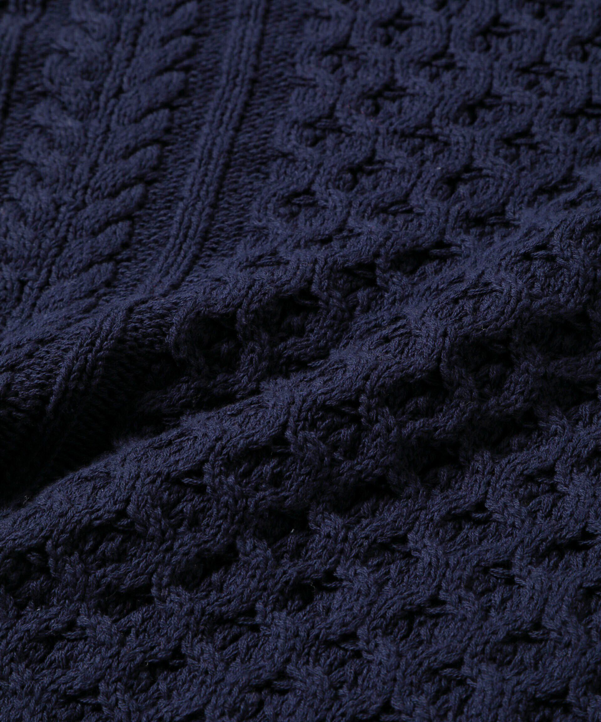 nano･universe「ケーブルクロップドプルオーバーニット」|ニット・セーター|