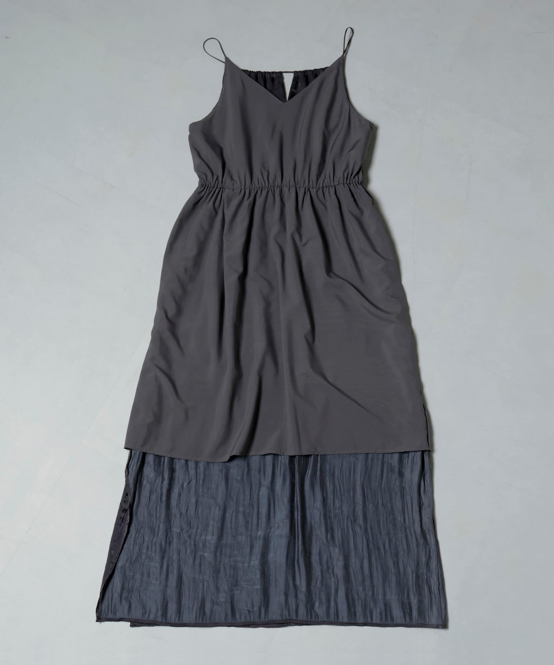 nano･universe「キャッチワッシャーサテンキャミワンピース」|ワンピース|