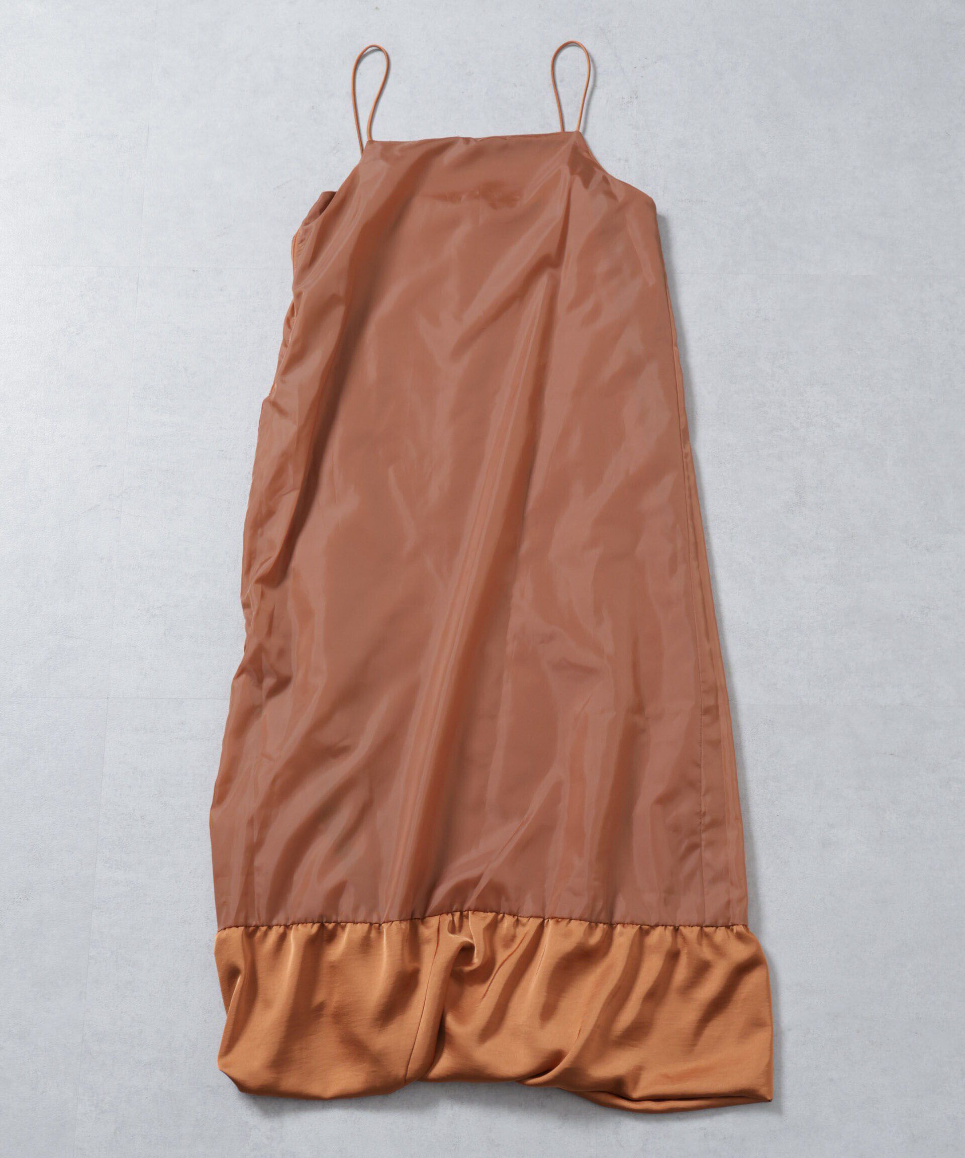 nano･universe「ウェーブサテンバルーンキャミワンピース」|ワンピース|