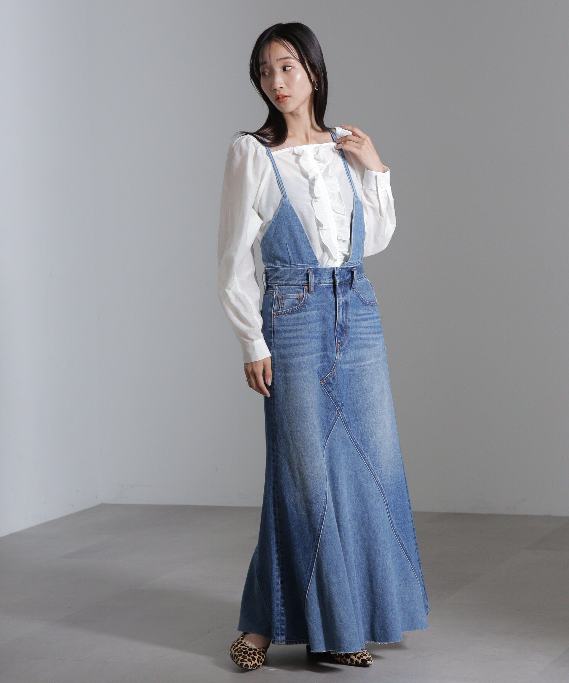 nano･universe「シルク混フロントフリルブラウス」|シャツ・ブラウス|