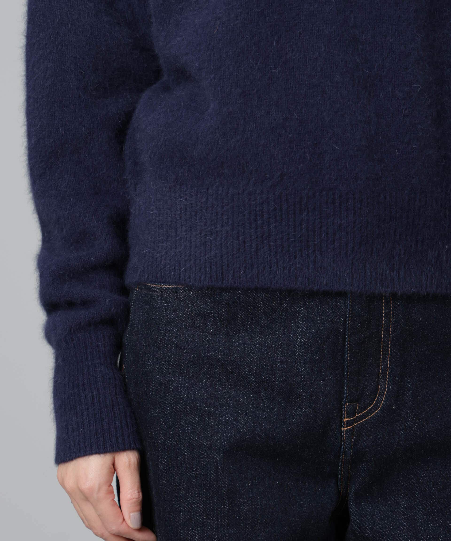 nano･universe「ウォッシャブルフォックスVネックプルオーバー」|ニット・セーター|