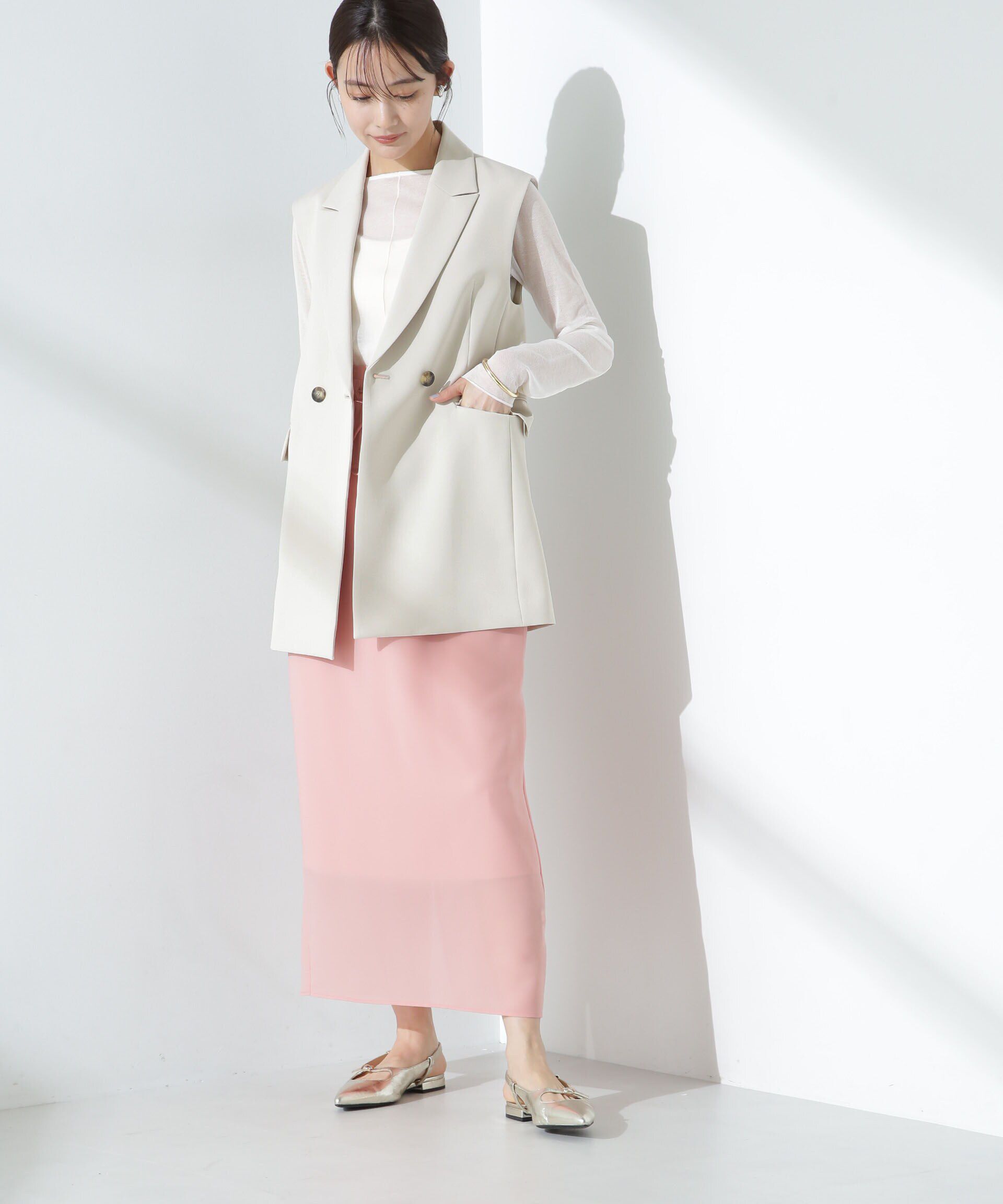 nano･universe「デイリーファンクション ダブルジレ(セットアップ可)」|テーラードジャケット|