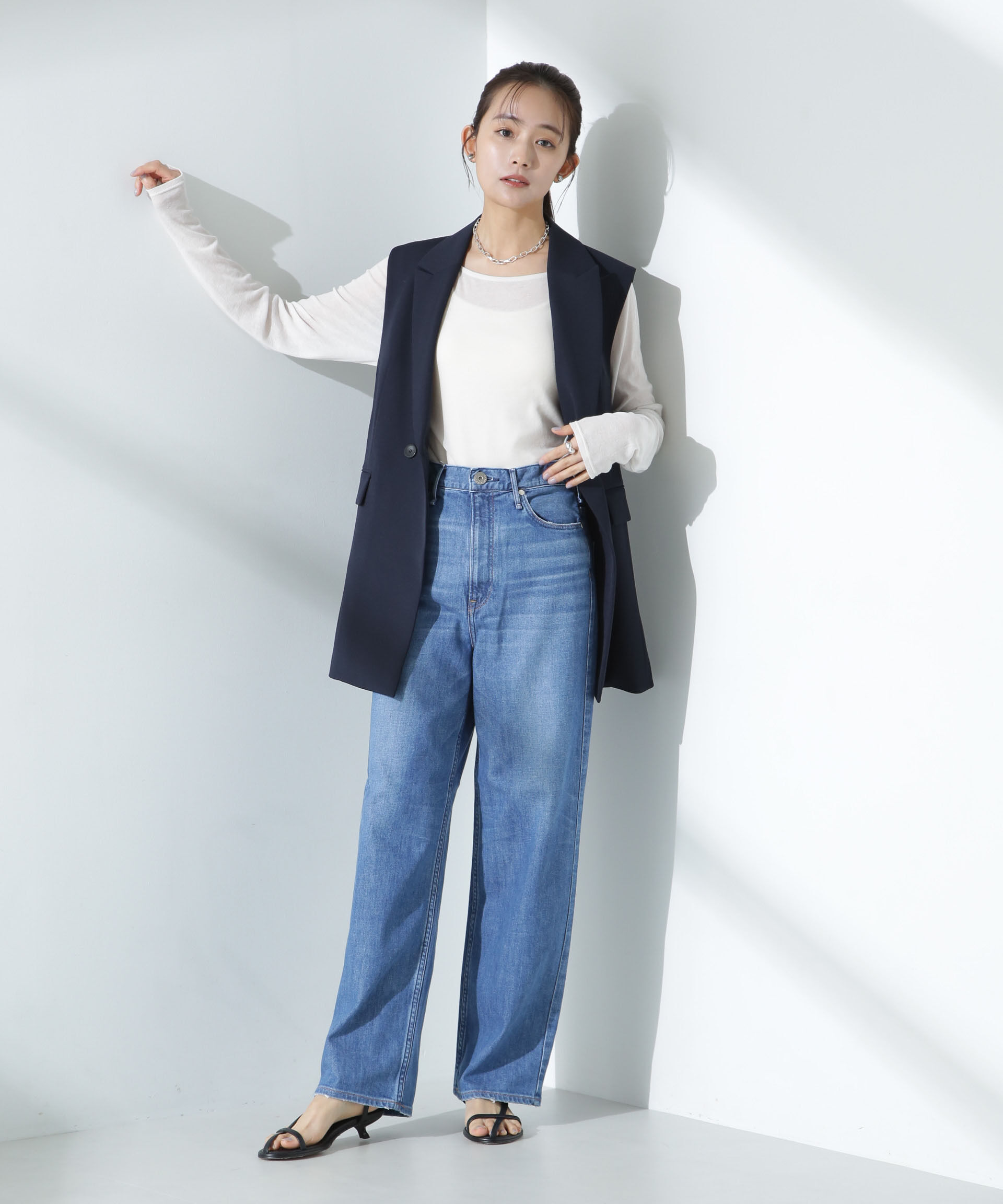 nano･universe「デイリーファンクション ダブルジレ(セットアップ可)」|テーラードジャケット|