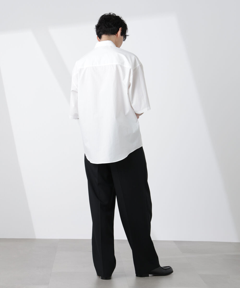 nano･universe「「大人のワイドシャツ」レギュラーカラー 半袖」|シャツ・ブラウス|