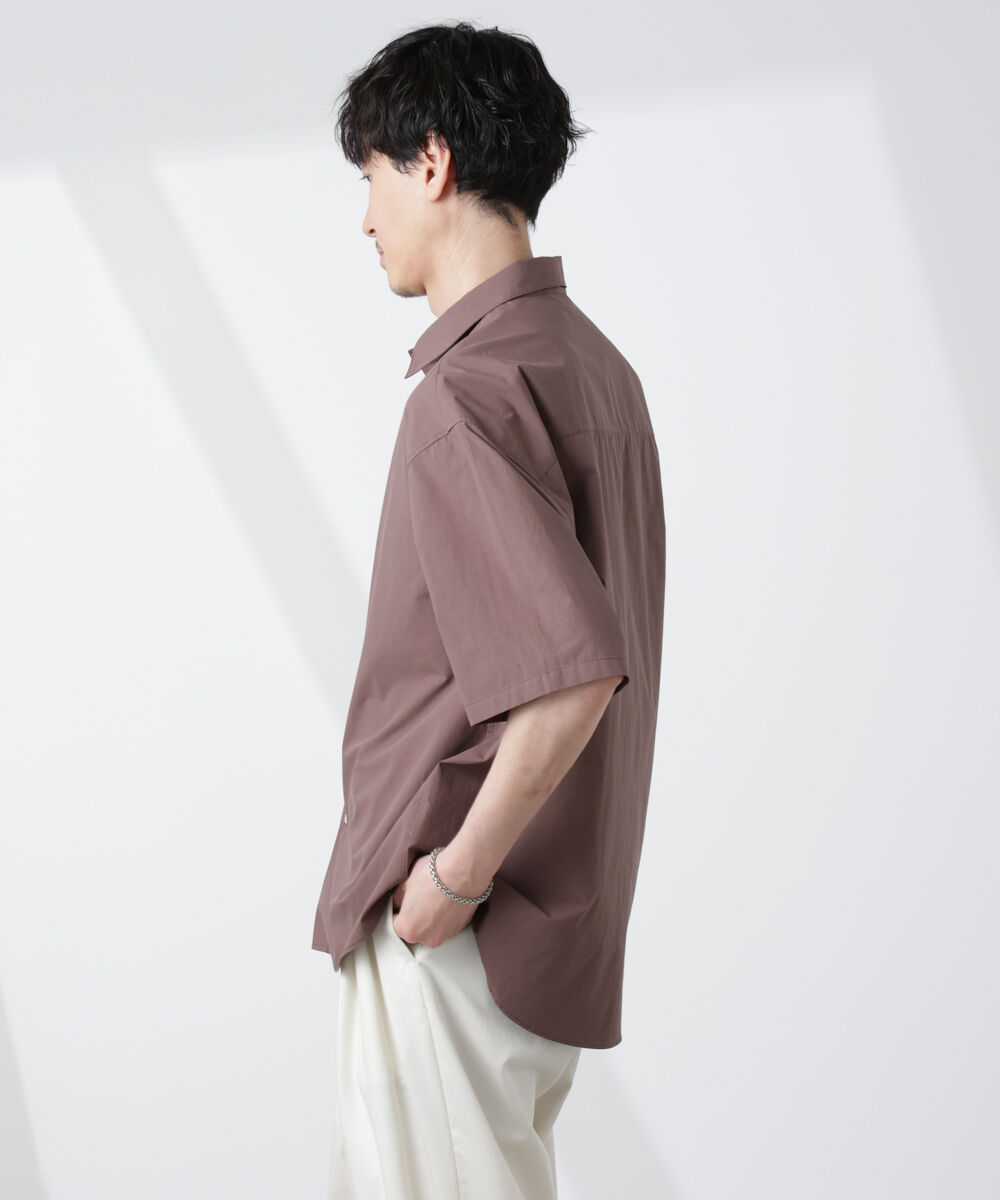 nano･universe「「大人のワイドシャツ」レギュラーカラー 半袖」|シャツ・ブラウス|