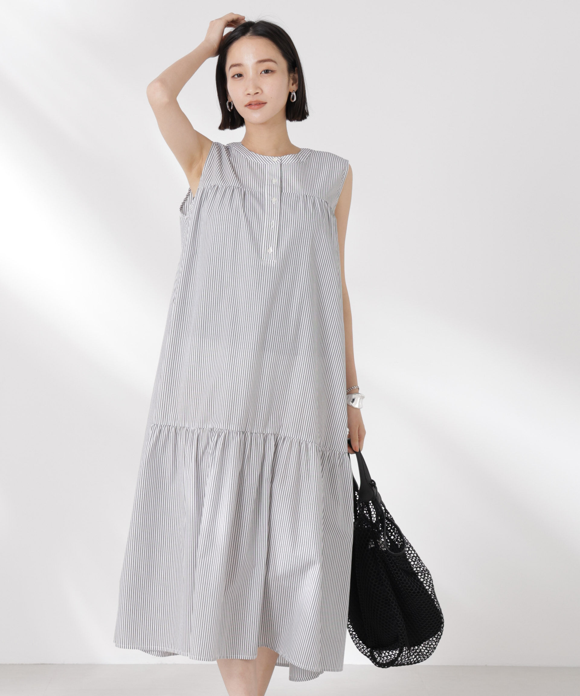 nano･universe「ヘンリーギャザー切り替えワンピース」|ワンピース|