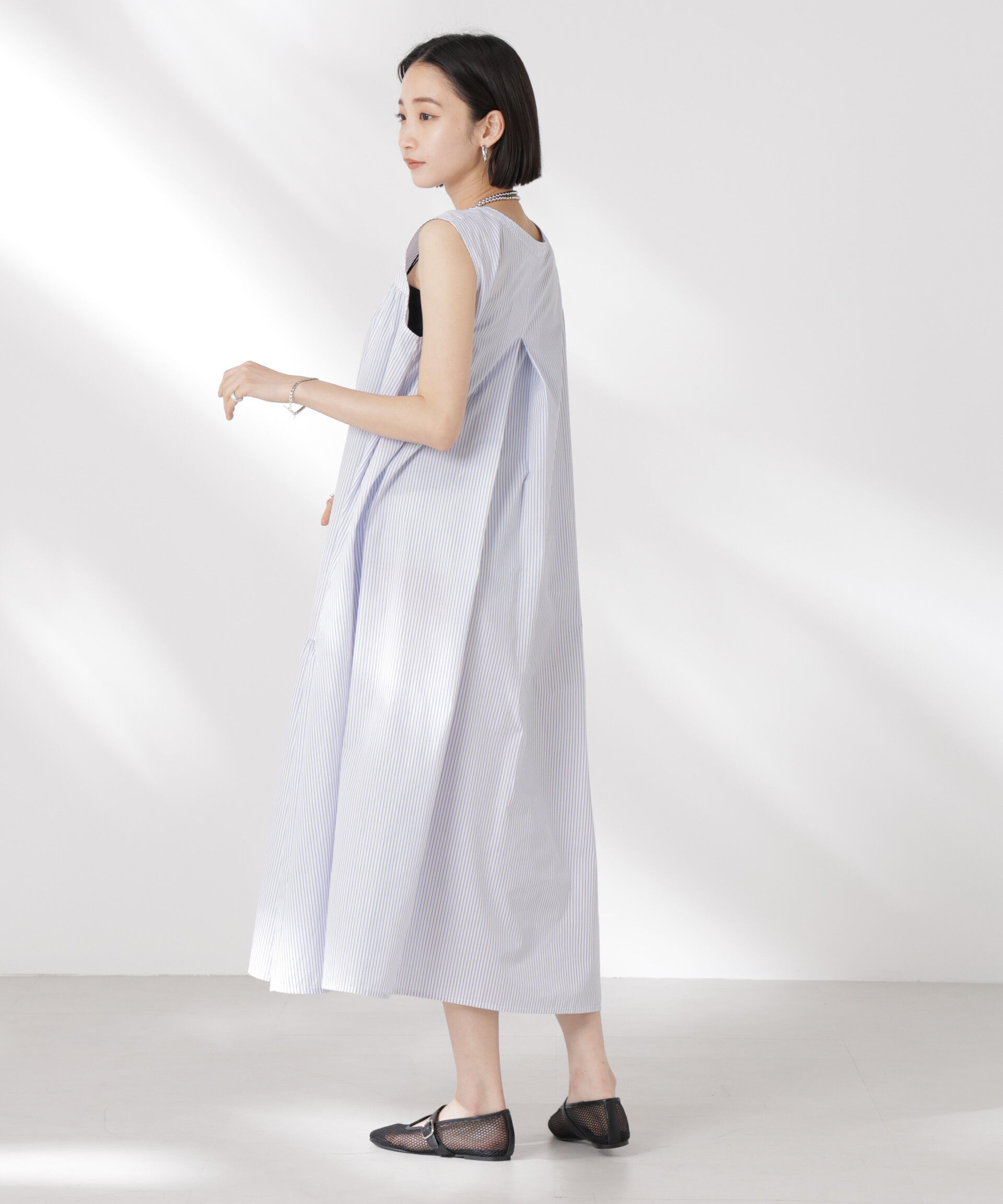 nano･universe「ヘンリーギャザー切り替えワンピース」|ワンピース|