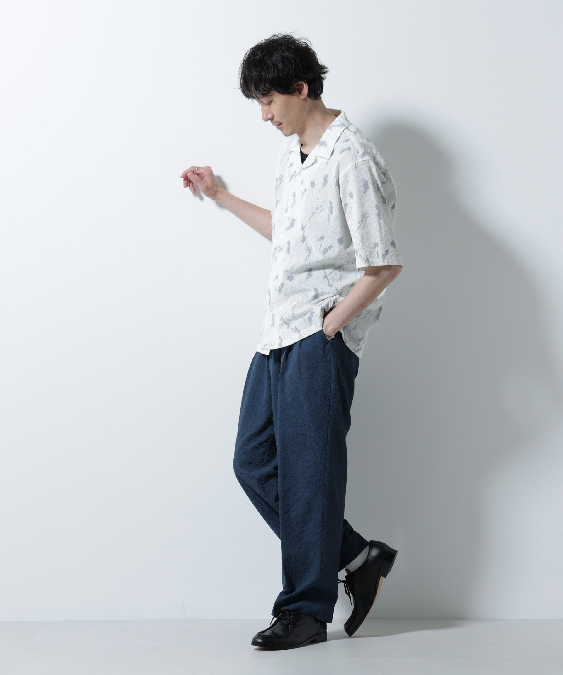 nano･universe「サッカータックイージーパンツ（セットアップ可）」|チノ|