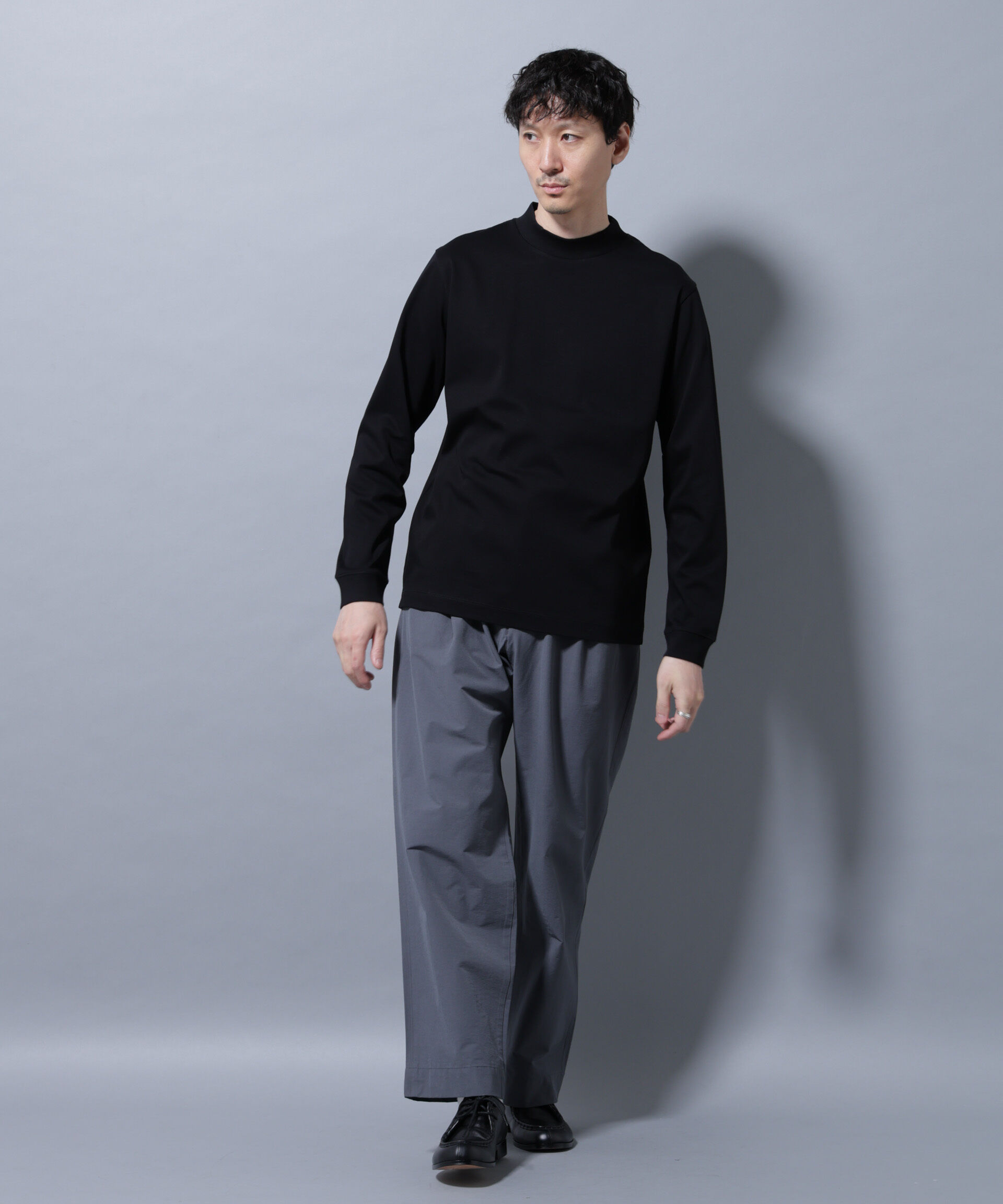 nano･universe「アンチスメルモックネックTシャツ 長袖」|Tシャツ・カットソー|