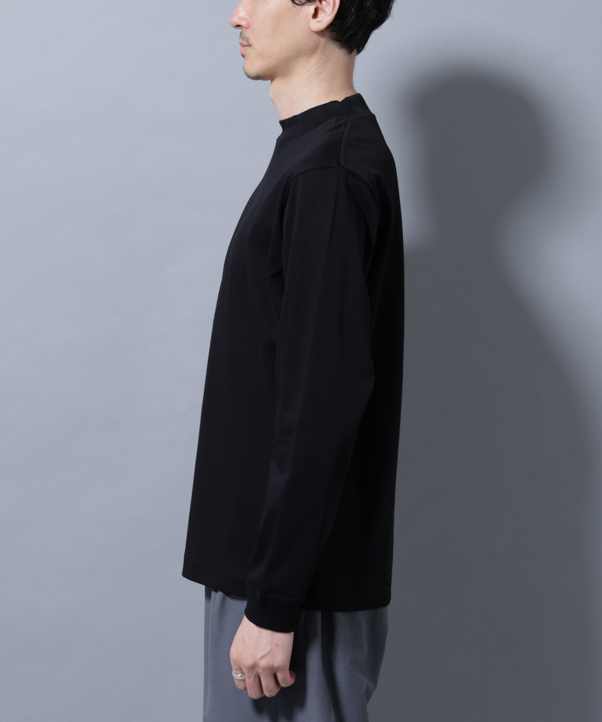 nano･universe「アンチスメルモックネックTシャツ 長袖」|Tシャツ・カットソー|