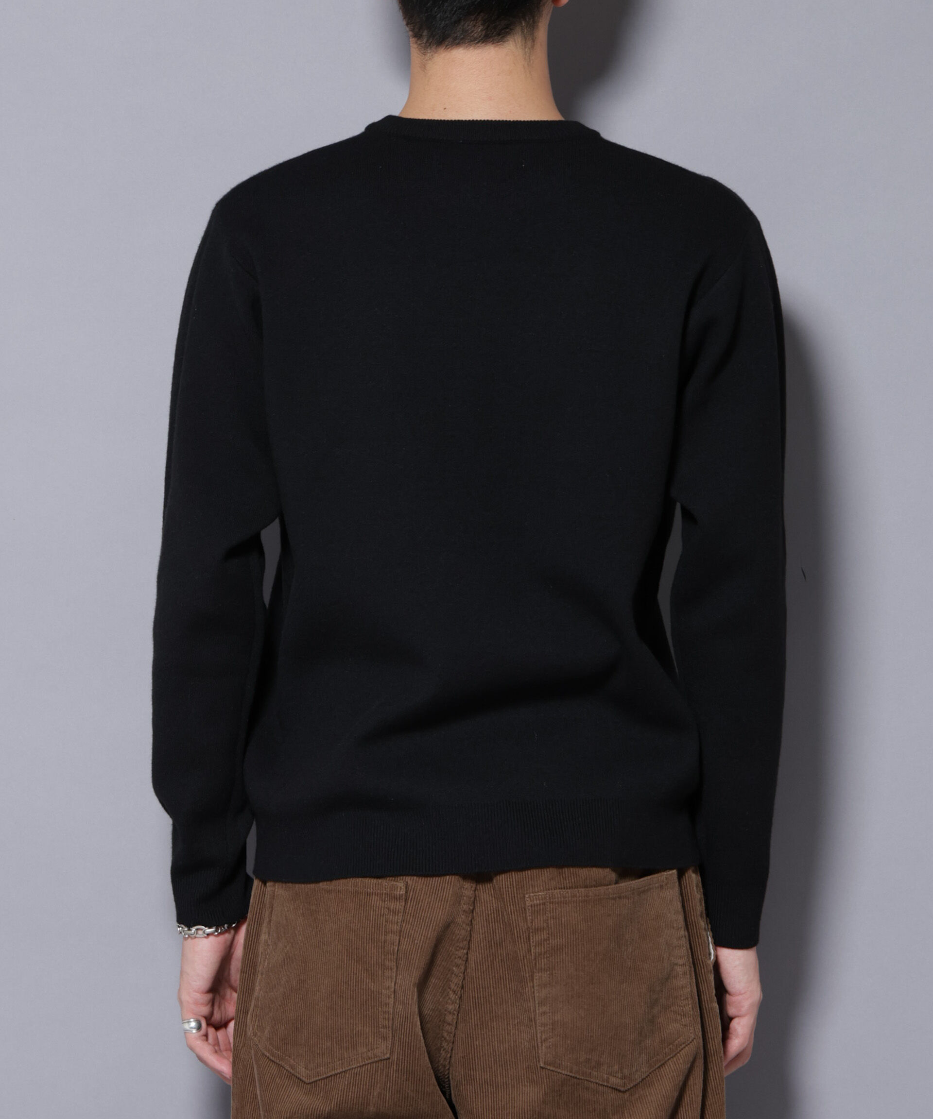 nano･universe「シルク混クルーネックニット」|ニット・セーター|