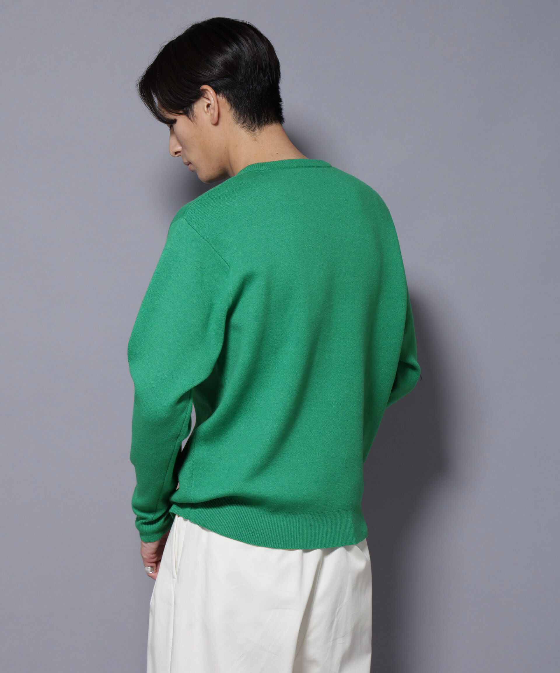 nano･universe「シルク混クルーネックニット」|ニット・セーター|