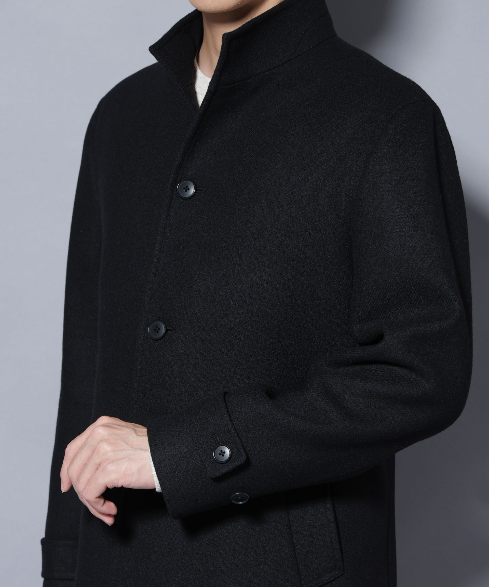 nano･universe「ウール/Nメルトンスタンドカラーコート」|その他|